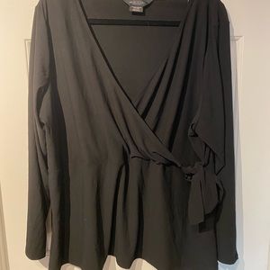 Michael studio faux wrap top